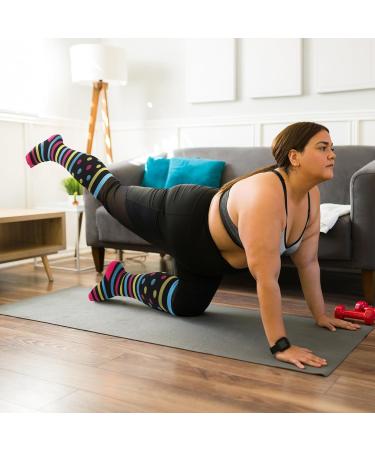 4 Pairs Plus Size Compression Socks for Women & Men - Extra Wide Calf 20-30 mmHg Knee High Stockings for Circulation & Swelling Support - A2 Assort 2X-Large - Buy Online on GoSupps.com
