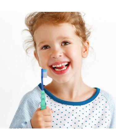 Hushee 48-Piece Toddler Toothbrush Set | Kids Manual Toothbrushes with Suction Cups & Covers | Soft Bristle Animal Toothbrushes for Sensitive Teeth - Buy Online on GoSupps.com