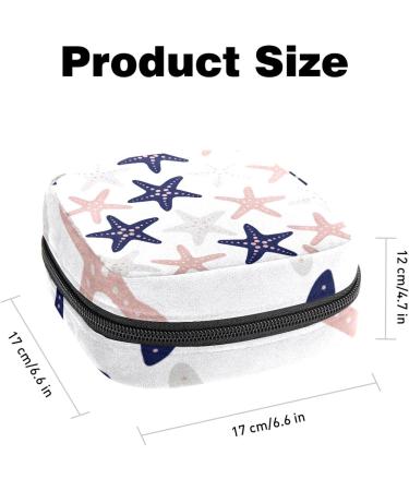 Starfish Print Sanitary Napkin Storage Bag - Portable Menstrual Period Pouch for Teen Girls and Women (Color 4) - Buy Online on GoSupps.com