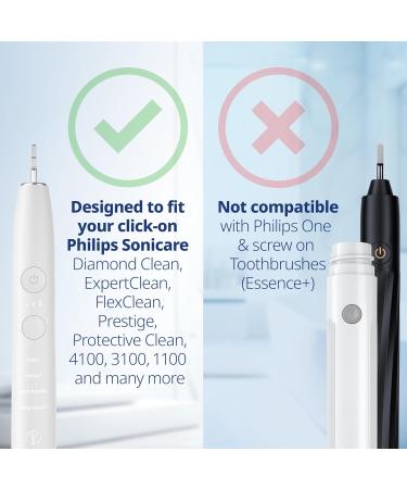 Active Charcoal Medium Toothbrush Heads Compatible with Philips Sonicare - Replacement HX9058m - 8 Pack for Natural Cleaning - Buy Online on GoSupps.com