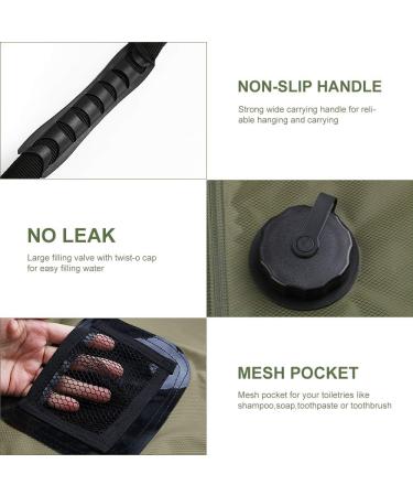 KIPIDA 5 Gallon Solar Shower Bag with Removable Hose - Perfect for Camping & Outdoor Activities - Buy Online on GoSupps.com
