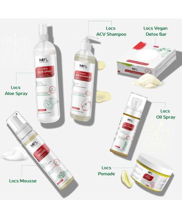 Made For Locs Vegan Apple Cider Vinegar Shampoo - 8 oz | Sulfate-Free Natural Cleanser for Healthy Locs - Buy Online on GoSupps.com