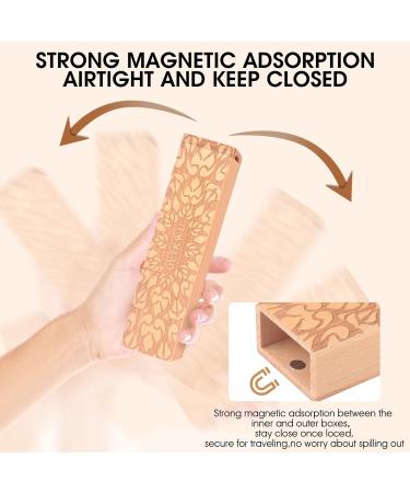 Wooden 7-Day Pill Organizer - Daily Travel-Friendly Medication Box | Safe Tracking for Weekly Meds (Beech - Buy Online on GoSupps.com