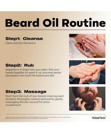 Waking Forest Beard Oil - Sandalwood Beard Growth Oil with Vitamin E Rosemary Castor & Argan - Ideal for Men's Grooming - Buy Online on GoSupps.com