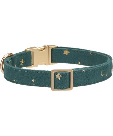 Yudote Soft Dog Collar for Small Dogs | Cotton Mixed Fabric Sensitive Skin Friendly | British Racing Green (1-Pack) - Buy Online on GoSupps.com