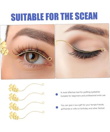 Amosfun 4pcs Eyelash Try-on Strip Gold Mascara False Eyelashes Applicator Tool Eyelash Holder Photo Frame 3d - Buy Online on GoSupps.com