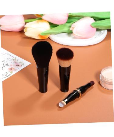 Travel Makeup Brushes | 4-in-1 Double Sided Cosmetics Brush for Foundation & More | Compact Makeup Applicators for International Shipping - Buy Online on GoSupps.com