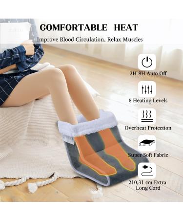 Volenx Electric Foot Warmer - 6-Stage Temp Control & 4-Stage Timer | Safe & Cozy Home Foot Heating | Perfect Gift for Family & Friends - Buy Online on GoSupps.com