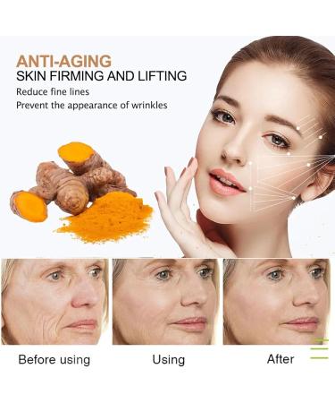 Turmeric Face Cream Anti Aging Face Cream Face Moisturiser Cream Vitamin C Face Cream Dark Spot Corrector Remover For Face Moisturizing Erase Fine Lines & Wrinkles Firming Glow Skincare - Buy Online on GoSupps.com