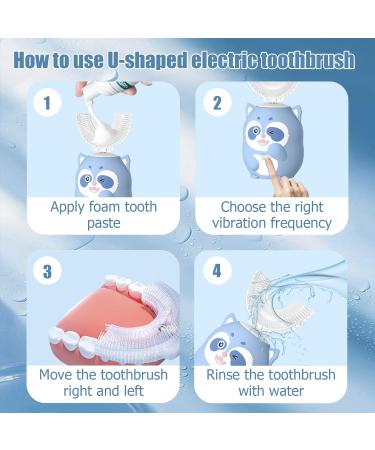 Kids U Shaped Electric Toothbrush Replacement Heads | 3 Normal & 2 U Shaped Brush Heads for Ages 8-15 - International Shipping Available - Buy Online on GoSupps.com