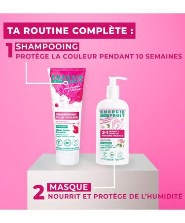 ENERGIE FRUIT | Sulfate-free Shampoo | Cherry Blossom & Organic Raspberry Vinegar | Colored & Highlighted Hair | Vegan | 250 ml - Buy Online on GoSupps.com