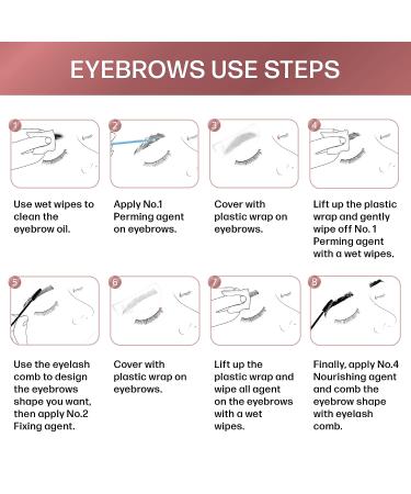 QJWm Eyebrow Lamination Kit - DIY Professional Eyebrow Lift at Home | Brow Brush & Micro Brushes Included - Buy Online on GoSupps.com