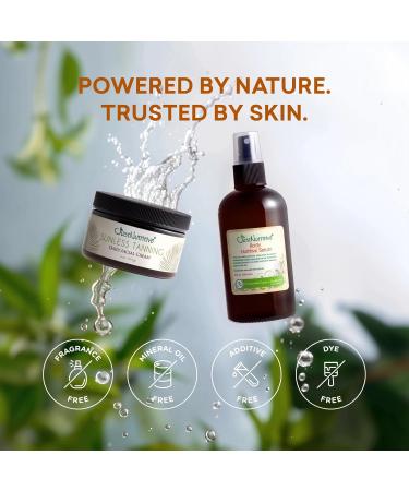 Just Nutritive Sunless Facial Tanning Cream & Body Nutritive Serum | Self-Tanner for Face + Hydrating Body Oil for Glowing Smooth Radiant Skin | Natural 2-Pack - Buy Online on GoSupps.com