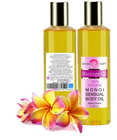 Bleu & Marine Bretania Monoi Blossom Massage Oil - Tropical Spa Experience for All Skin Types | Reduces Stretch Marks & Cellulite | 200 ml - Buy Online on GoSupps.com