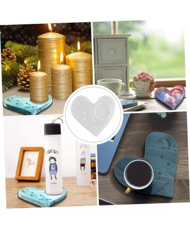 STOBOK 2pcs Coaster Mold DIY Silicone Mold Silicone Coaster Resin Molds Simple Mold Gummie Molds Zip Pull Silicone Molds Simple DIY Mold Silica Gel Crystal Candle Holders White Whitex2pcs 13.6X13CMx2pcs - Buy Online on GoSupps.com