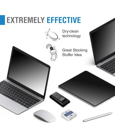 ScreenKlean Plus iPad & Tablet Screen Cleaner Groundbreaking Carbon Cleaning Compound Technology Extremely Effective No Liquids No Cloths No Tissues - Buy Online on GoSupps.com