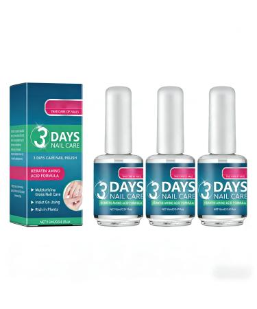 3 jours de soin des ongles 2 pi ces/3 pi ces fortifiant ongles avec des acides amin s de k ratine doux hydratant nourrissant ongle secs faibles et fragiles 16 ml