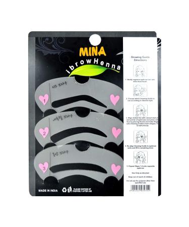 Mina iBrow Hair Color Golden Brown Tinting Powder & Stencil Kit | Water-Resistant, Smudge-Proof, Ammonia-Free, Vegan | Long-Lasting Gray Coverage up to 6 Weeks - Buy Online on GoSupps.com