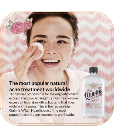 Quinn s Alcohol Free Witch Hazel Rose Petal 16 oz. & Quinn s Alcohol Free Witch Hazel Cucumber & Mint 16 oz. - Buy Online on GoSupps.com