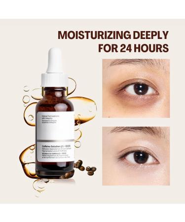 Caffeine Eye Serum Caffeine Solution 5% + EGCG Under Eye Cream for Reduce Circles and Puffy Eyes Caffeine Eye Cream for Anti Aging Wrinkle Eye Bags Removal Fade Fine Lines 30ml*2 - Buy Online on GoSupps.com