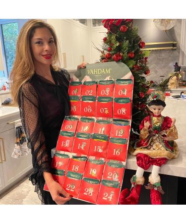 VAHDAM Advent Calendar 2023 Tea Bags Gift Set - Limited Edition | 24 Unique Luxury Tea Bags | Perfect Advent Calendar 2023 for Adults, Women, and Men - Buy Online on GoSupps.com