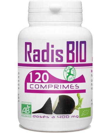Organic Black Radish - 400 mg - 120 tablets - Buy Online on GoSupps.com