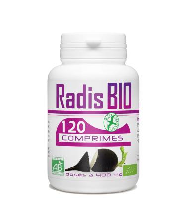 Organic Black Radish - 400 mg - 120 tablets