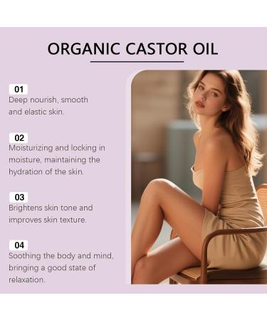Raevior Organic Castor Oil RollOn 50 ml castor oil with rose quartz roller coldpressed hexanefree deeply effective moisture care cares for the skin for abdomen face body under the eyes 1 piece - Buy Online on GoSupps.com