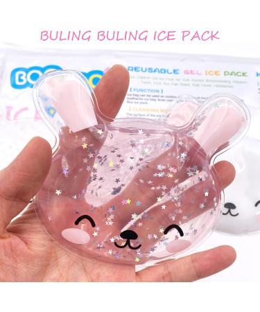 Kids Reusable Gel Ice Pack Set for Injuries and Pain Relief - Cute Children's Ice Pack for Lunches and Boo Boos (4 Pack) - Buy Online on GoSupps.com