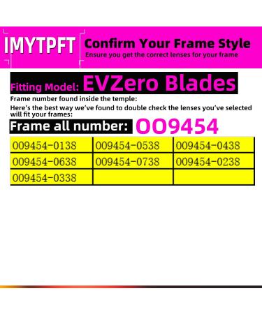 IMYTPFT Compatible Replacement Lenses for Oakley EVZero Blades - Red/Green One Size | International Shipping Available - Buy Online on GoSupps.com