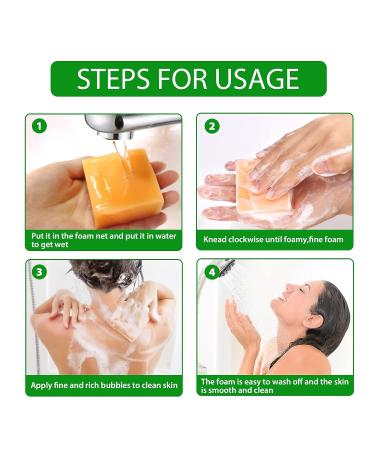 2PCS Organic Ginger Soap for Lymphatic Detox & Drainage - Slimming Soap for All Skin Types - Buy Online on GoSupps.com