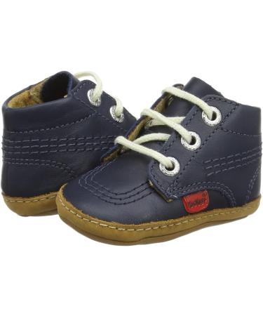 Kickers Unisex Kid's 1st Kicks Boots - Size 2 UK, Blue Navy - Buy Online on GoSupps.com