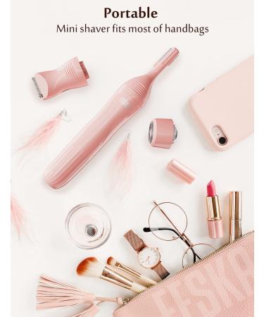 EESKA 3 in 1 Bikini Trimmer for Women - Cordless Electric Lady Razor for Legs, Arms, and Bikini - IPX7 Waterproof - Wet & Dry Use - Painless Hair Removal - Pink - Buy Online on GoSupps.com