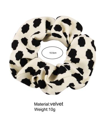 Sukokola Black Dots Hair Ties for Women | Strong Elastic White Bobbles for Ponytails | Stylish Hair Accessories & Scrunchies - Buy Online on GoSupps.com