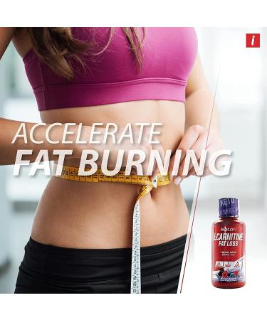 iSatori L-Carnitine Liquid Fat Burner 1500mg - Mixed Berry Flavor | Stimulant-Free Metabolism Activator for Keto Weight Loss - 24 Servings - Buy Online on GoSupps.com