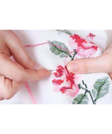 Aida Cloth 18 Count Cross Stitch Fabric 60x39 inch (18CT White) - Premium Quality for Cross Stitching Projects - Buy Online on GoSupps.com
