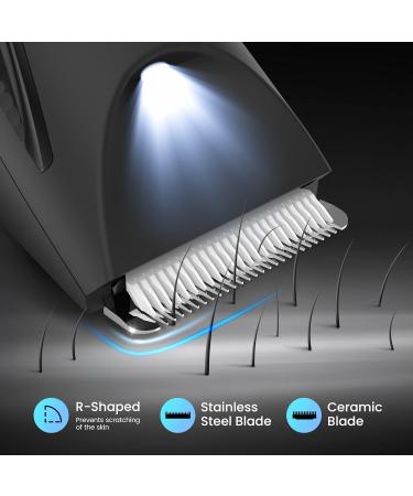 Premium Body Hair Trimmer for Men - Electric Razor for Pubic Armpits & Breasts with Charging Station - Buy Online on GoSupps.com