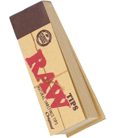 RAW Original Roll Up Tips - Full Box of 50 Packs x 50 Tips per Pack | Unrefined & Reusable - Buy Online on GoSupps.com
