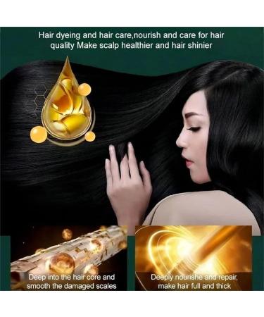 Buy Plant-Based Hair Dye Cream - 2024 Non-Damaging Korean Bubble Shampoo 30ml Dark Brown 10 Packs/Box - Eco-Friendly Hair Color - Buy Online on GoSupps.com