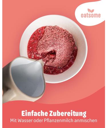 Oatsome Elsa Strawberry Smoothie Bowl | 100% Natural Vegan Breakfast | No Added Sugar | Easy Prep Superfoods | 400g - Buy Online on GoSupps.com