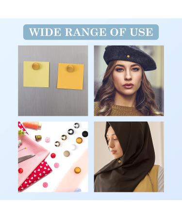 Pletpet 8 Pairs Magnetic Hijab Pins Strong Scarf Magnets for Women Colorful and Professional Rustic Style - Buy Online on GoSupps.com