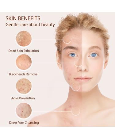 Facial Cleansing Brush Set with 7 Electric Exfoliating Brushes - Amethyst - Buy Online on GoSupps.com