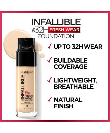 L'Oreal Paris Makeup Lightweight Foundation - Golden Beige - 1 Fl Oz. - Buy Online on GoSupps.com
