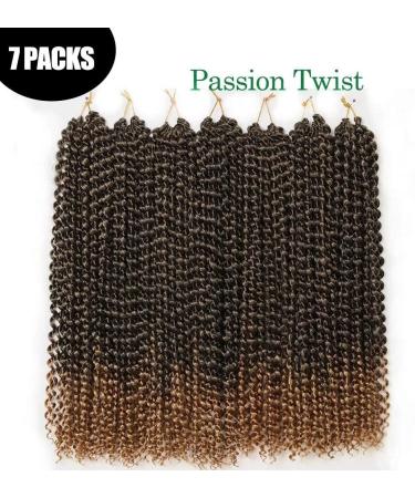 Buy Passion Twist Hair - 18 inch Water Shaft Crochet Hair Extensions (T1B-27# 7 Packs) for Long Bohemian Styles - Buy Online on GoSupps.com