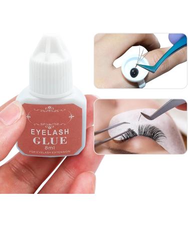 Eyelash Extension Glue 5ml Individual Lashes Glue in 3-5s Fast Drying Semi Permanent Eyelashes Glue with 20-30 Days Retention No Irritant Black Powerful Lash Extension Glue - Buy Online on GoSupps.com