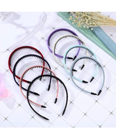 Willbond 8-Piece Teeth Comb Hairband Set for Women and Girls - Vibrant Colors - Buy Online on GoSupps.com
