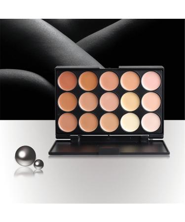 FantasyDay Pro 15 Colors Concealer Camouflage Palette Contouring Kit 2 - Professional and Daily Use - Buy Online on GoSupps.com