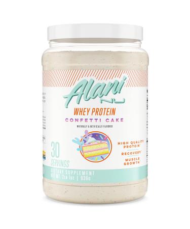 Alani Nu Whey Protein Powder, 23g of Ultra-Premium, Gluten-Free, Low Fat Blend of Fast-digesting Protein, Confetti Cake, 30 Servings