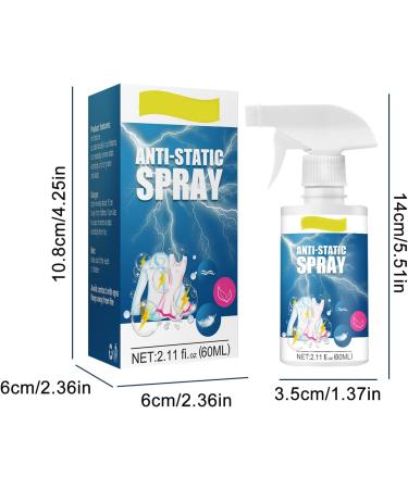 60ML Static Guard Spray Anti-Static Spray Static Cling Remover for Clothes Textiles Hair Gentle Fabric Softener Spray Fabric Odor Remover Easy to Carry Use - Buy Online on GoSupps.com