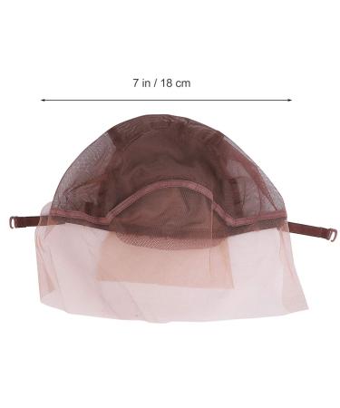 Buy Healifty Lace Wig Caps - Glue-Free Elastic & Breathable | Adjustable Brown Wig Cap for Wig Production (18x16x0.6 cm) - Pack of 1 - Buy Online on GoSupps.com